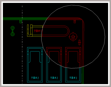 境界要素として円を指定した場合